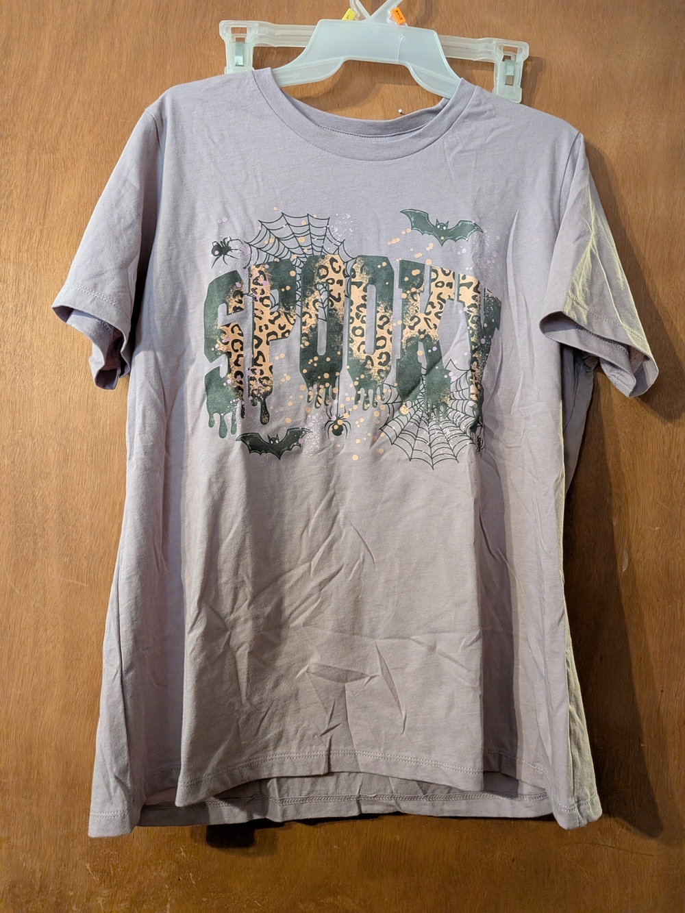 Spooky 'Scary' Graphic Tee for Women's Lavender